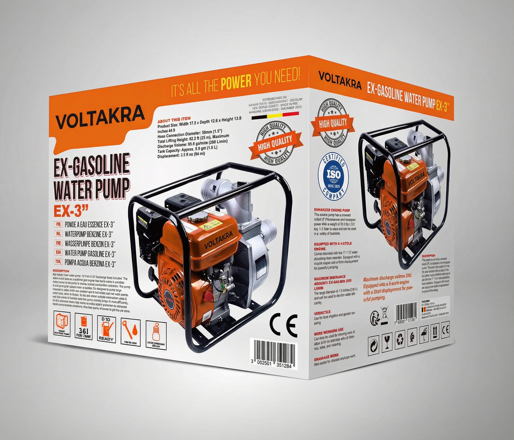 VOLTAKRA - Bomba De Agua A Gasolina - Imagen 03