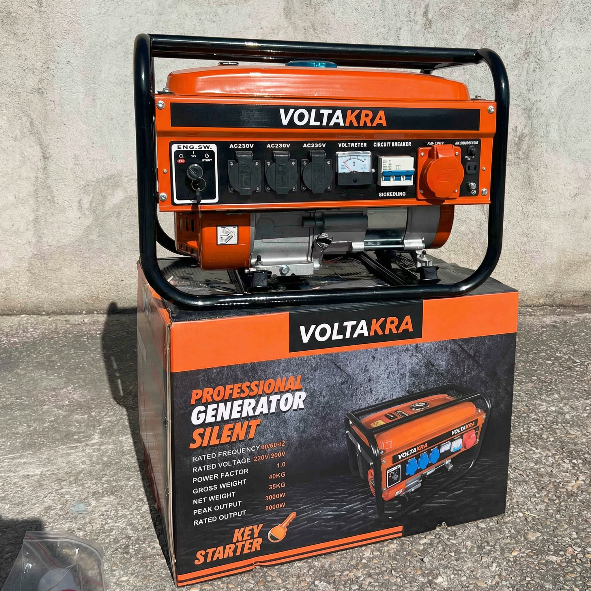 VOLTAKRA - Generador Gasolina Profesional