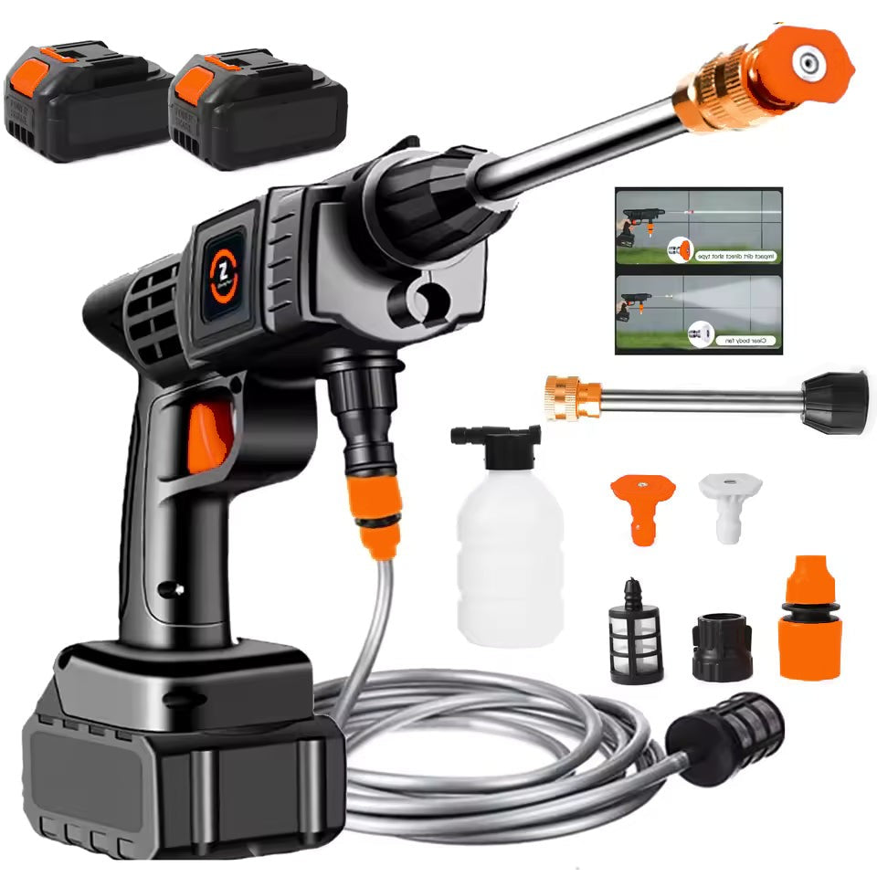 Pistola De Alta Presión 21V,También Compatible Con 48V Y 98V- 430 Psi, Batería 15,000 Mah, Inalámbrica Y Recargable | Calidad Profesional – VOLTAKRA