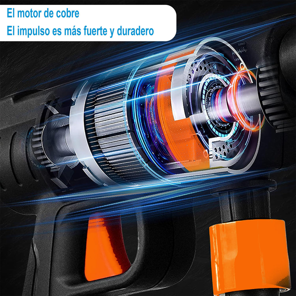 Pistola De Alta Presión 21V,También Compatible Con 48V Y 98V- 430 Psi, Batería 15,000 Mah, Inalámbrica Y Recargable | Calidad Profesional – VOLTAKRA