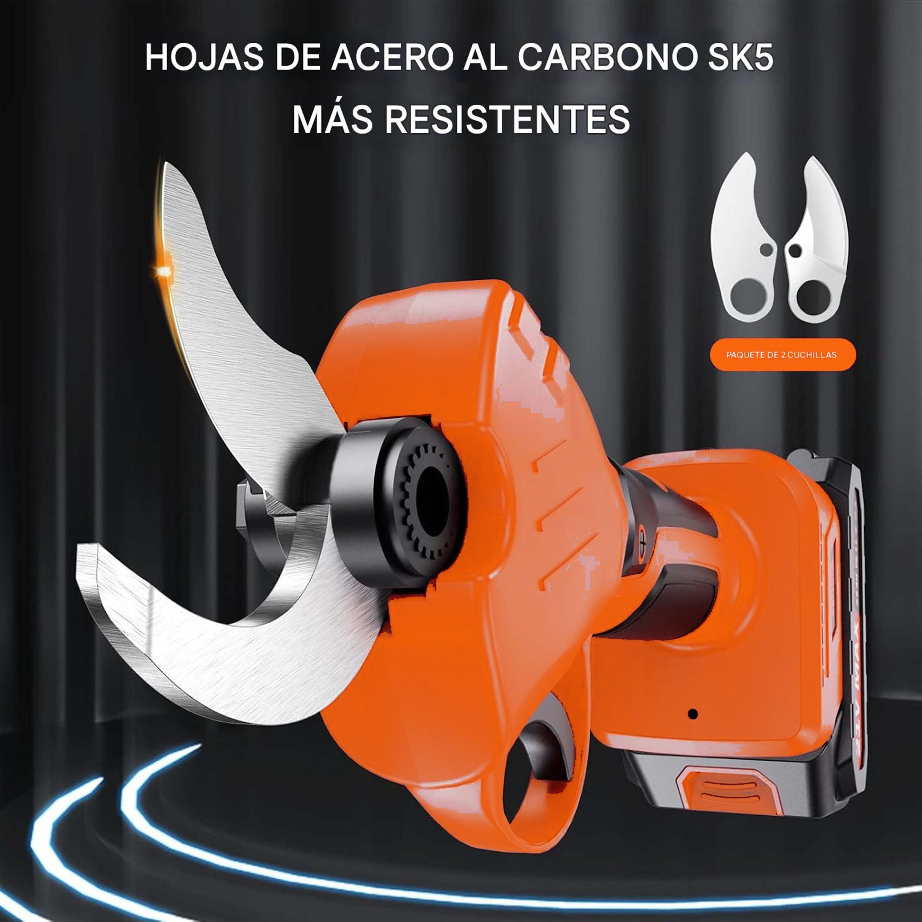 Tijeras De Podar Eléctricas | Podadora Inalámbrica De 35 Mm De Diámetro De Corte – VOLTAKRA